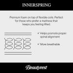 Beautyrest Silver BRS900 12” Extra Firm Twin Mattress, Cooling Technology, Supportive, CertiPUR-US, 100-Night Sleep Trial, 10-Year Limited Warranty, White