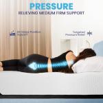 Classic Brands Cool Gel Chill Memory Foam 14-Inch Mattress with 2 BONUS Pillows |CertiPUR-US Certified |Bed-in-a-Box, Queen