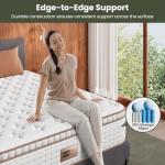 BedStory Extra Firm Mattress King Size - 14 Inch Hybrid Mattress King for Back Pain Relief - Ultra Lumbar Support, Reinforced Edges and Motion Isolation - CertiPUR-US, Fiberglass-Free, 365-Night Trial