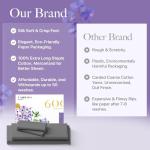 Carressa Linen 100% Egyptian Cotton Queen Sheet Set - 600 Thread Count Egyptian Cotton Queen Sheets Set (4 PC, Graphite Gray), Ultra Soft, Cooling, 16" Deep Pocket Sateen Weave Luxury Hotel Bed Sheet