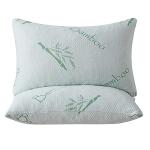 Memory Foam Pillows Queen Size set of 2, Shredded Memory Foam Bed Pillow for Sleeping, Adjustable Fluffy Pillow with Cooling Breathable Cover for All Sleepers, Hotel Quality Rest Pillow Queen 2 Pack