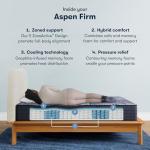 Serta Perfect Sleeper X - Aspen 12.5" Firm QueenHybrid Mattress - 5 Support Zones and Cooling Tech for a Restorative Sleep - 100 Night Trial, CertiPUR-US Certified