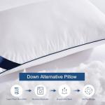 Meoflaw Pillows Standard Size Set of 4,Soft Microfiber Standard Pillows with Hollow Fiber,Hotel Quailty Bed Pillows for Sleeping 4 Pack for Back,Stoamch Sleeper