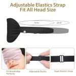 JroyJoy 4 Pack Silk Sleep Mask - 100% Blackout, Zero Eye Pressure, Blindfold with Adjustable Strap, Super Soft Travel Eye Covers (Black, Pink, Blue, Purple)