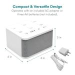 Big Red Rooster Sleep Sound Machine - White Noise Device for Kids and Babies with Rain and Nature Sounds - Portable Noise Cancellation for Nap Time, Bedroom, Nursery, or Office - 4x4x3 in