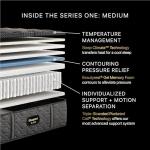 Beautyrest Black Series One 14.25" Medium Queen Mattress - Breathable, Cooling, and Supportive - CertiPUR-US Certified, 100-Night Sleep Trial, and 10-Year Limited Warranty