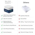 Olive + Crate Cooling Down Alternative Comforter - Hypoallergenic King Size Duvet Insert Lightweight - All Seasons Plush Design Bamboo Comforter - 100% Bamboo Viscose Outer Cover - White 102"x90"