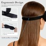 PrettyCare 3D Sleep Mask 2 Pack,Eye Mask for Side Sleeper 3D Contoured Sleeping Mask Blackout Out for Men- Blindfold Airplane with Ear Plugs, Night Masks with Travel Bag (Black&Blue)