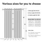 MIULEE 100% Blackout Polyester Textured Curtains for Bedroom Solid Thermal Insulated Natural Beige Grommet Room Darkening Curtains & Drapes Luxury Decor for Living Room Nursery 52 x 108 Inch(2 Panels)