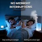 URPOWER 300ml Essential Oil Diffuser: Ultrasonic Aromatherapy Diffuser Quiet Auto Shut-Off, 4 Timer Settings(1H 3H 6H ON) & 7-Color Night Light Humidifier for Yoga Bedroom Living Room Office