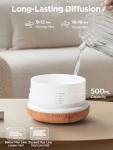 InnoGear Aromatherapy Diffuser & 10 Essential Oils Set, 500ml Essential Oil Diffuser with Remote Control Ultrasonic Cool Mist Scent Humidifier Vaporizer Auto-Off Timer for Room Office Home, Yellow