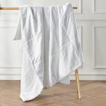 Bedsure Duvet Insert King Size - Lightweight Comforter, Quilted Cooling Duvet Insert, Down Alternative Summer Comforter with 8 Tabs, Ultra Soft Blanket, Striped, Machine Washable, King, 90x102 inches