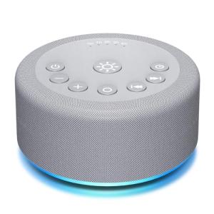 Sound Machine Night Light White Noise Brown Noise Machine 30 Non Looping Sounds 12 Lights 5 Timers 36 Adjustable Volume Memory Function Sleep Sounds Machine for Baby Kids Adult & Home Office Travel