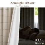 THREE GIRLS Linen Plaid Blackout Curtains Gingham Double Layer for Living Room,Bedroom,Dining Room 108 Inches Long 2 Panels Set Luxury and Modern Printed Design Darkening Pinch Pleated