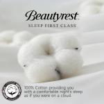 Beautyrest Luxury 100% Cotton Breathable Medium Warmth Bedding Comforter for All Season,White/King,106" Wx90 L