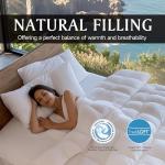 Beautyrest Luxury 100% Cotton Breathable Medium Warmth Bedding Comforter for All Season,White/King,106" Wx90 L