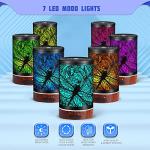 Essential Oils Diffuser,Aromatherapy Diffuser,Birthday for Women Mom Grandma,Metal Cool Mist Humidifier with 7 Colors Lights Waterless Auto Off Air Diffusers (Dragonfly)