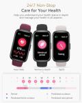 Health & Fitness Tracker, Fitness Watches for Men/Women with Heart Rate,Blood Oxygen,Sleep Monitor, Smart Watch for Android Phones/iPhones with Step Count/Calories/Distance, IP68 Activity Tracker