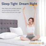 ROUMEA Pillows King Size Set of 2, Gusseted Bed Pillows for Sleeping 2 Pack, Luxury Hotel Quality, Supportive King Pillow with Soft Down Alternative for Back Stomach Side Sleepers,Machine Washable