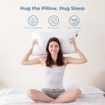 GOHOME Pillows Standard Size Set of 4 - Bed Pillows for Sleeping 4 Pack, Cooling Supportive Hotel Pillows with Premium Soft Down Alternative Fill for Side Stomach and Back Sleepers