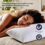 Favocama Pillows Standard Size Set of 4 Hotel Collection Bed Pillow for Sleeping Pillows 4 Pack for Back, Stomach or Side Sleepers Soft and Supportive Washable Pillows for Bedroom