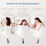 GOHOME Pillows Standard Size Set of 4 - Bed Pillows for Sleeping 4 Pack, Cooling Supportive Hotel Pillows with Premium Soft Down Alternative Fill for Side Stomach and Back Sleepers