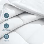 Bare Home Duvet Insert Comforter - Queen Size - Goose Down Alternative - Ultra-Soft - Premium 1800 Series - All Season Warmth - Bedding Comforter (Queen, White)