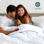 Bare Home Duvet Insert Comforter - Queen Size - Goose Down Alternative - Ultra-Soft - Premium 1800 Series - All Season Warmth - Bedding Comforter (Queen, White)