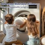 Favocama Pillows Standard Size Set of 4 Hotel Collection Bed Pillow for Sleeping Pillows 4 Pack for Back, Stomach or Side Sleepers Soft and Supportive Washable Pillows for Bedroom