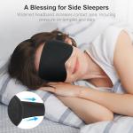 Gritin 100% Blackout Sleep Eye Mask for Women Men, Zero Pressure Sleeping Mask - Ergonomic Design 3D Cutout Eye Movement and Eyelash Friendly Night Blindfold, Ultra Soft Comfortable for Sleeping