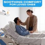 3 Piece Hospital Bed Sheet Set, 100% Egyptian Cotton 400 Thread Count, Soft and Comfy, Standard Size 36X80 Inch with 6 Inch Deep Pocket, Light Blue Solid