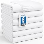 Utopia Bedding Queen Fitted Sheets - Bulk Pack of 6 Bottom Sheets - Soft Brushed Microfiber - Deep Pockets - Shrinkage & Fade Resistant - Easy Care (White)