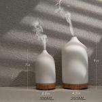 VIVITEST 200ML Ceramic Essential Oil Diffuser,Stone Essential Oil Diffuser,Ultrasonic Aromatherapy Diffusers for Home