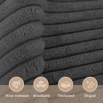 Sasttie Headboard Pillow Queen, Triangular Wedge Pillow Headboard, Wedge Headboard Pillow for Bed Sofa, Daybed Pillows for Sitting up, Reading or Working with Removable Cover, Dark Grey