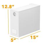 SpaceAid 4 Pack Bed Sheet Organizers and Storage, Foldable Sheet Organizer for Linen Closet, Sheets Set Folder Keeper with Window XL (Queen & King Size) Organizing Bedding Container, White