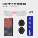 Manta Sleep Mask - 100% Light Blocking, Adjustable Sleeping Mask with Detachable Eye Cups, Ultra Comfortable for Women & Men, Zero Pressure on Lashes, Perfect for Travel/Shift Work