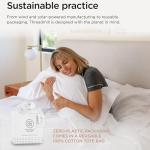 Threadmill Luxury 800 Thread Count King 100% Cotton Sheets - Hotel White Sateen Weave Bed-Sheets, Better Than Egyptian Cotton, 4 Pc Solid Soft Bed Set, Fits 16" Deep Pocket