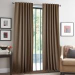 RYB HOME 100% Blackout Linen Textured Curtains 84 inches Long, Thermal Insulating Privacy Energy Saving for Bedroom Living Room Window Office Theater Dining Nursery, W 52 x L 84 in, Coffee, 2 Panels