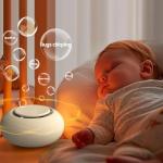 Portable Baby Sound Machine [White Noise for Babies Kids Adults][Timer Function][12 Soothing Sounds][Sleep Boombox] 15 Hours Battery Life, Travel,Registry,Gifts,Shower,Clips on Baby Stroller