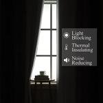 Estelar Textiler Purple and Greyish White Ombre Blackout Curtains 84 Inches Long, Full Room Darkening Grommet Curtains for Bedroom, Thermal Insulated Blackout Drapes for Living Room, 52Wx84L, 2 Panels