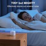 Portable Sound Machine for Baby Adults,LEICEX Travel Sound Machine,15 Non-Looping Sound Timer and Memory Play, Mini White Noise Machine for Sleeping Office Privacy Travel Gift