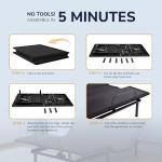 EGOHOME Split King Adjustable Bed Frame and 14 Inch Cooling Memory Foam Mattress, Wireless Remote Head and Foot Incline, 12 inch Legs, Zero Gravity