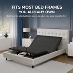 EGOHOME Split King Adjustable Bed Frame and 14 Inch Cooling Memory Foam Mattress, Wireless Remote Head and Foot Incline, 12 inch Legs, Zero Gravity