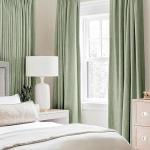 MIULEE Linen Texture Curtains for Bedroom Solid 100% Blackout Thermal Insulated Sage Green Curtains Grommet Room Darkening Curtains/Draperies for Living Room Nursery 52x84 Inch (2 Panels)