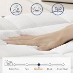LETMOON King Mattress, 16 Inch Hybrid King Size Mattress, Plush Firm, Memory Foam and Pocket Springs, 3 Coils Strong Edge Support, Pressure Relief, Bed in Box