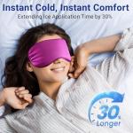 Cooling Eye Mask for Puffy Eyes: Fsa Eligible Items Hsa, Migraines Headache Fast Relief After Surgery Care Cold Compress, Reusable Face Ice Pack Gel for Dark Circles, Gentle Weighted Sleep Mask Purple
