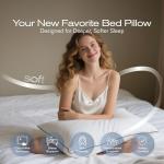 MUFEW Pillows Standard Size Set of 4, Ultra Thick Down Alternative Bed Pillows,Cooling Hotel Quality Standard Pillow for Back, Stomach or Side Sleepers, Machine Washable(White,4 Pack)