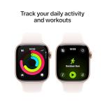 Apple Watch Series 11 [GPS 42mm] Smartwatch with Rose Gold Aluminum Case with Light Blush Sport Band - S/M. Sleep Score, Fitness Tracker, Health Monitoring, Always-On Display, Water Resistant