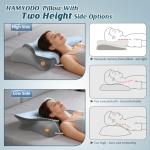 Cervical Neck Pillow for Pain Relief, Bed Pillows for Sleeping, Ergonomic Cooling Pillow, Orthopedic Contour Pillow for Side Back Stomach Sleepers,Neck Support Memory Foam Pillows (Blue&Grey)