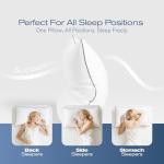 MUFEW Pillows Standard Size Set of 4, Ultra Thick Down Alternative Bed Pillows,Cooling Hotel Quality Standard Pillow for Back, Stomach or Side Sleepers, Machine Washable(White,4 Pack)